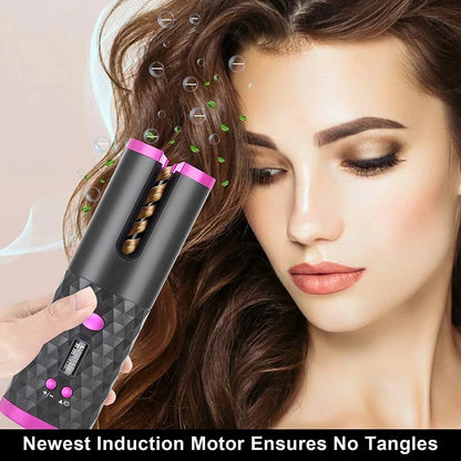 Portable Automatic Hair Curler | Portable Automatic Curler|Éclat Élite