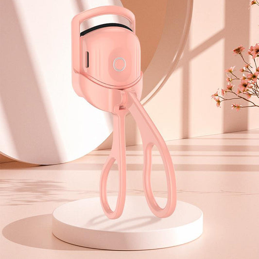 Rechargeable Electric Eyelash Curler - Portable Heated Comb for Long-Lasting Curls!