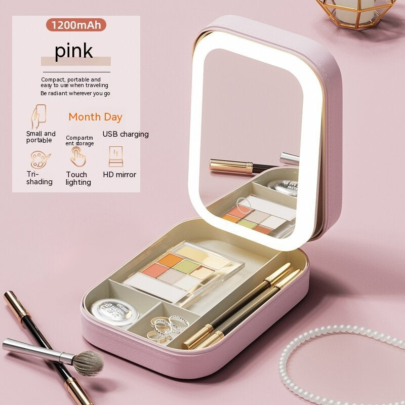 Glam LED Makeup Organizer | Portable Makeup Box | Éclat Élite